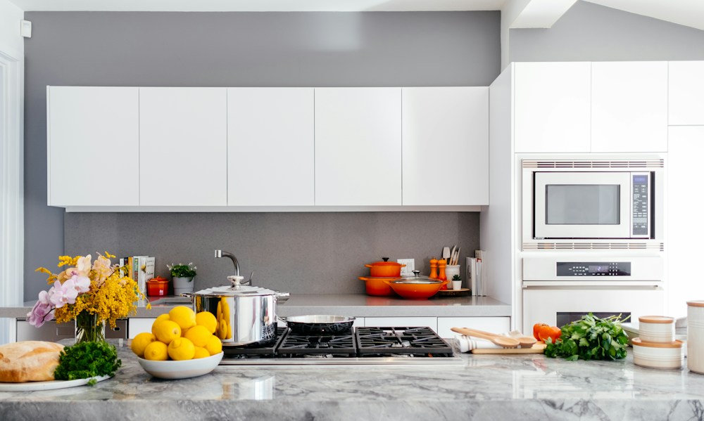 A quiet kitchen moment with ceramics and natural textures